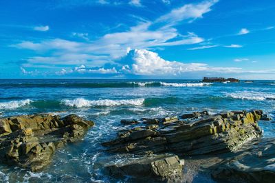 Scenic view of sea against sky