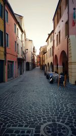 Narrow alley in city