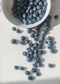 High angle view of fruits