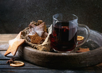 Close-up of drink on table