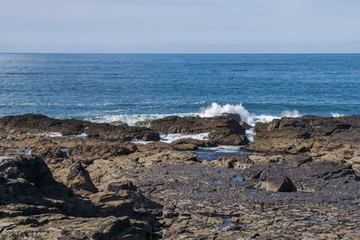 Scenic view of sea against sky