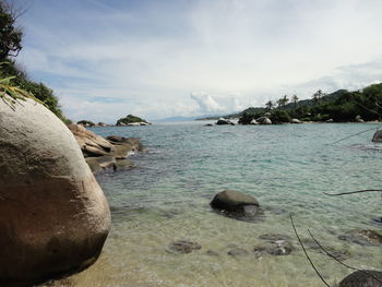 Scenic view of beach