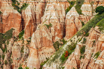 Scenic view of rock formations