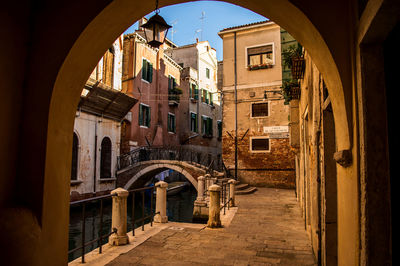 View of buildings in town - natural frames 