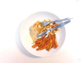 Close-up of food in plate