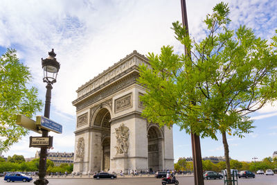 Triumphal arch in city