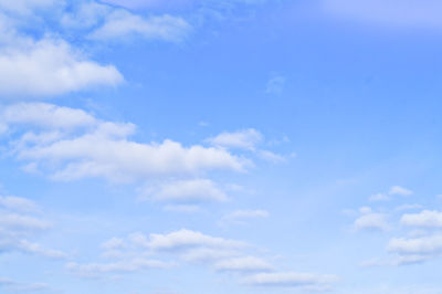 Low angle view of blue sky