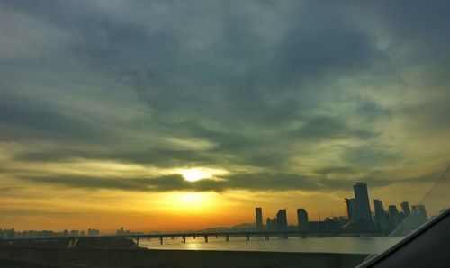 Scenic view of sky at sunset