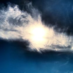 Low angle view of cloudy sky