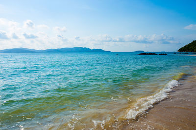 Scenic view of sea against sky