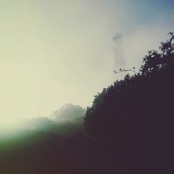 Low angle view of mountain against sky