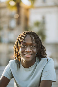 Portrait of a smiling young woman