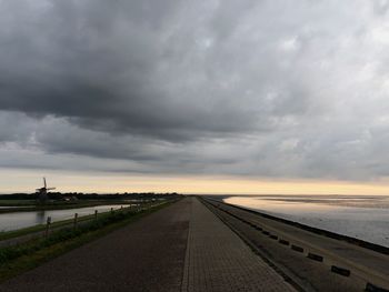 Scenic view of dramatic sky during sunset