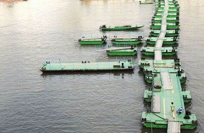 View of floating platforms