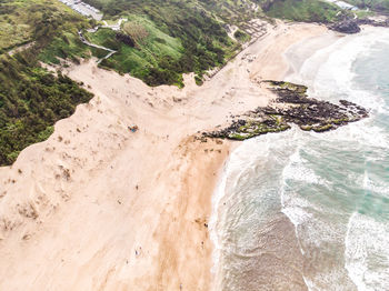 Scenic view of rocky beach