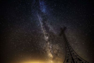 Low angle view of sky at night