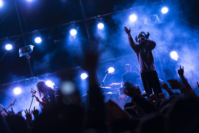 Crowd at music concert