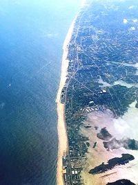 Aerial view of sea