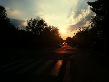 Road at sunset