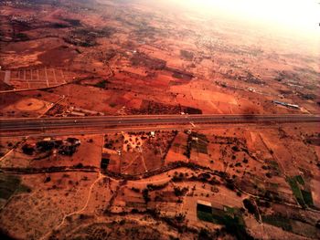 Aerial view of landscape