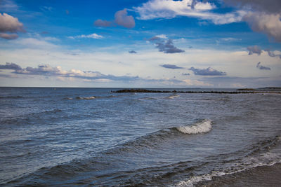 Scenic view of sea against sky