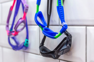 Close-up of eyeglasses on table