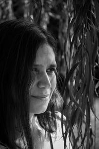 Close-up of young woman