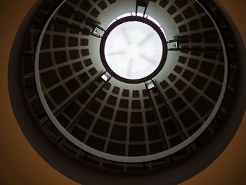 Low angle view of clock