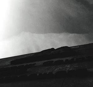 Clouds over mountain