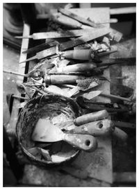 Close-up of old wall