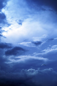Low angle view of clouds in sky