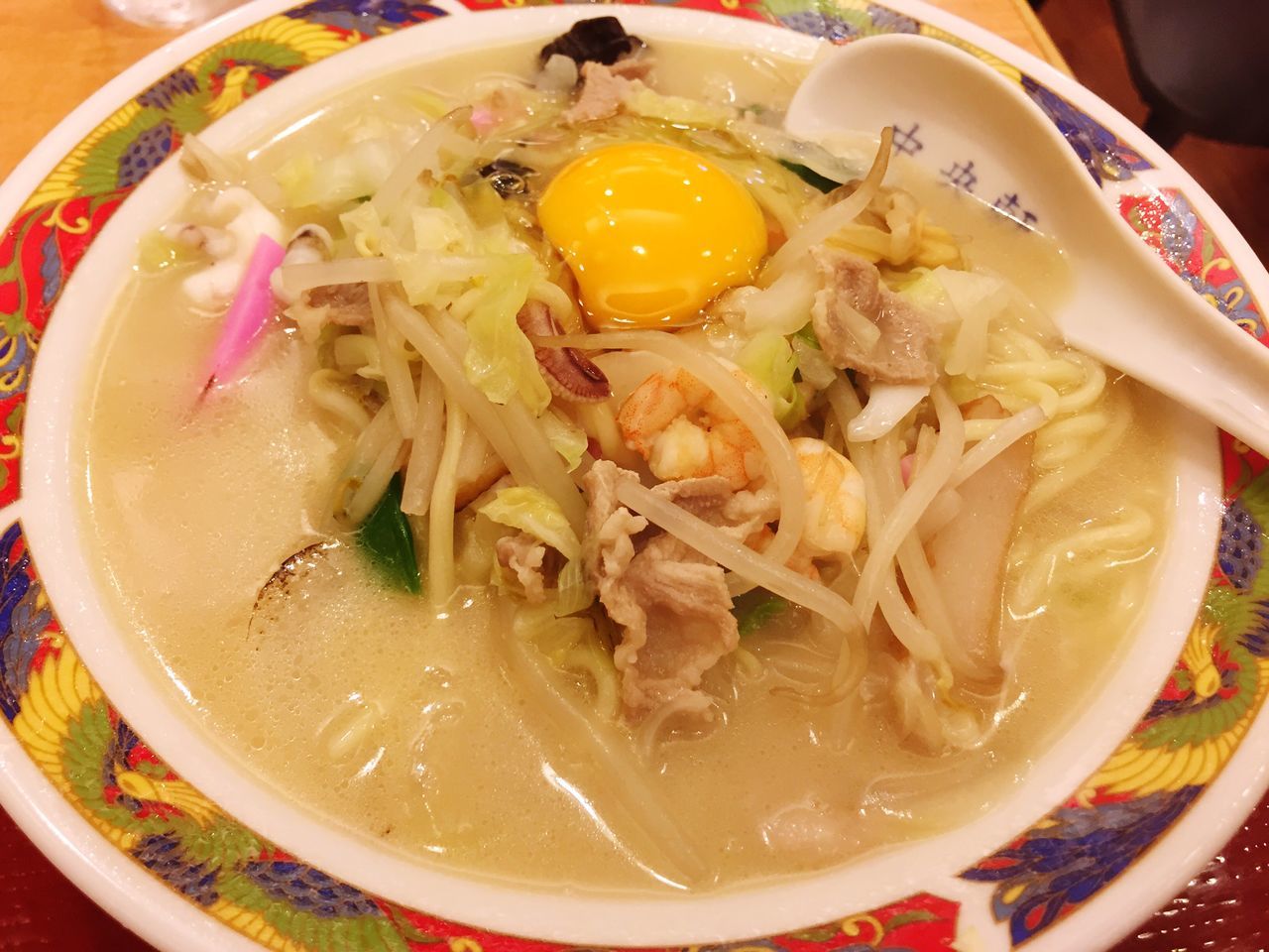 food and drink, food, indoors, freshness, ready-to-eat, meal, healthy eating, bowl, close-up, noodles, serving size, soup, still life, plate, cooked, indulgence, high angle view, meat, table, spoon