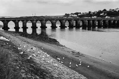 Bridge against sky, bideford 