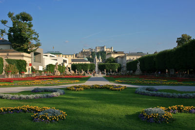 View of formal garden