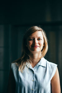 Portrait of a smiling young woman