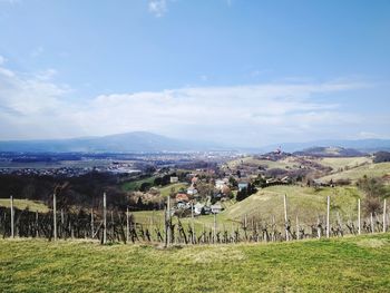 Scenic view of landscape against sky