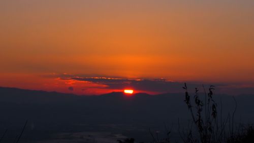 Scenic view of sunset