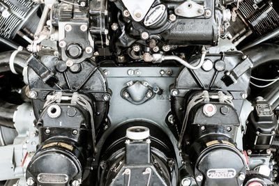 Close-up of car engine