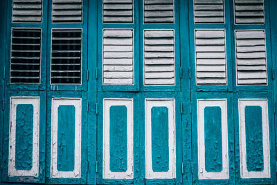 Full frame shot of building windows