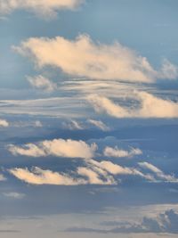 Low angle view of clouds in sky