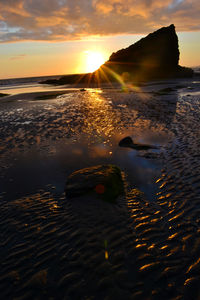 Sunset over sea