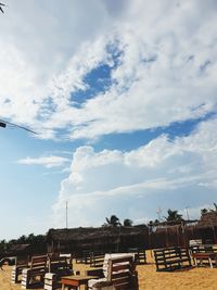 Panoramic view of buildings against sky