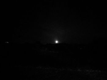 Scenic view of moon at night
