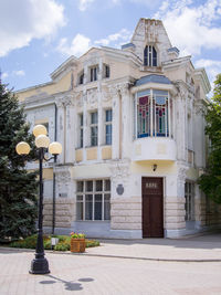 Building against sky in city