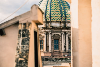 Rooftops in palermo, italy in january