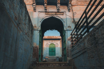 Low angle view of historical building