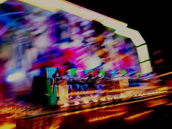 Light trails at night