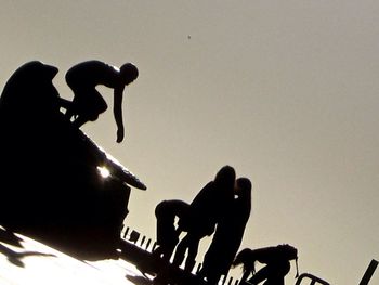 Low angle view of woman