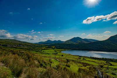 Scenic view of landscape against sky