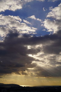 Scenic view of sky during sunset